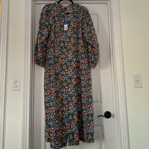 Floral Plus Size Midi-Dress (Size: XXL)